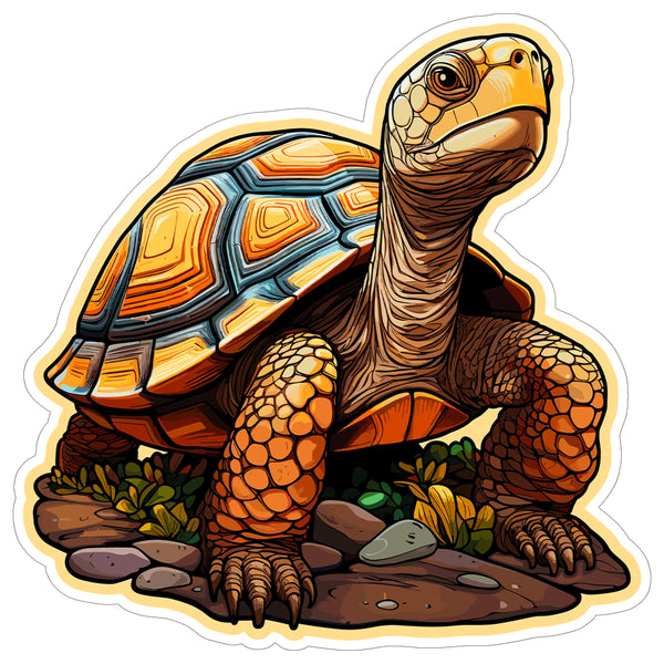 Turtle Sticker 4 Inch — Waterproof Vinyl Decal Sea Turtle Marine Reptile