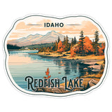 Redfish Lake Idaho Sticker 4 Inch — Waterproof Vinyl Decal Waterfront Wilderness 8