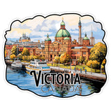 Victoria British Columbia Canada Sticker 4 Inch — Waterproof Vinyl Decal City Travel Souvenir 8