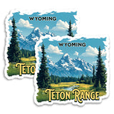 Grand Teton Wyoming Magnet 2-Pack — 4