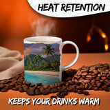 Hawaii State Coffee Mug 11oz — White Ceramic Aloha State Souvenir Mug 3