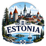 Estonia Sticker 4 Inch — Waterproof Vinyl Decal 1