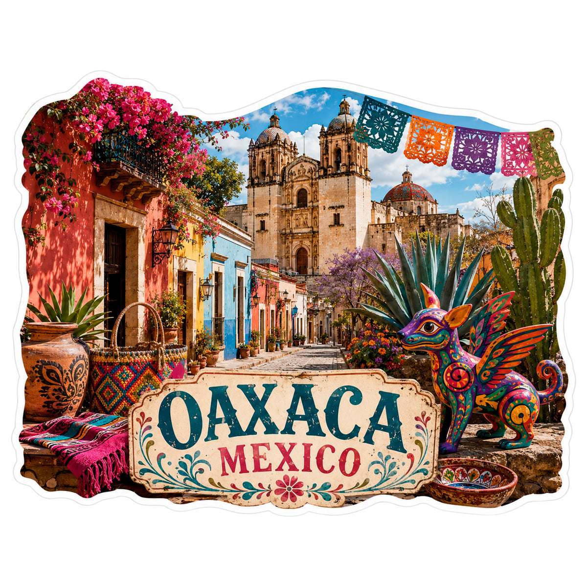 Oaxaca Mexico Sticker 4 Inch — Waterproof Vinyl Decal