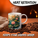 Koi Fish Mug 11oz — White Ceramic Coffee Mug 3