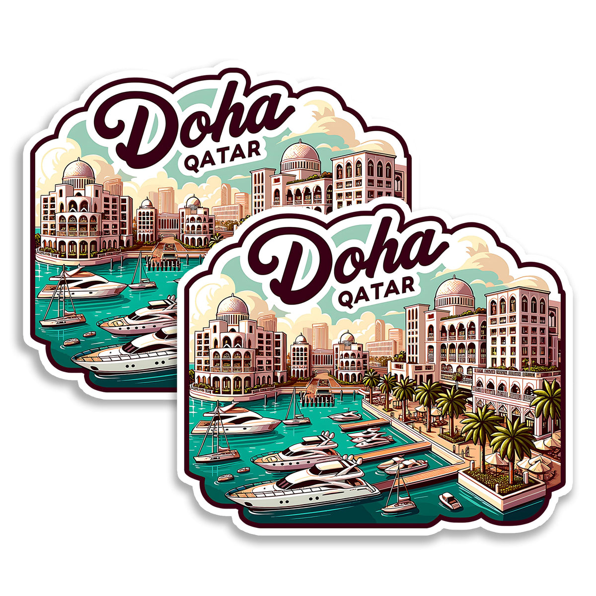 Doha Qatar Magnet 2-Pack — 4