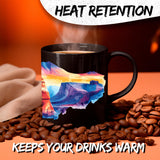 Utah State Mug 11oz — Black Ceramic Beehive State UT Coffee Mug 3