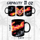 Not Today Satan Mug 11oz — Black Ceramic Christian Humor Coffee Mug 2