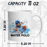 Water Polo Coffee Mug 11oz — Ceramic Pool Sports Gift Mug for Players & Coaches 2
