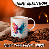 Butterfly Coffee Mug 11oz — Ceramic Monarch Swallowtail Gift Mug 3