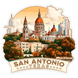 San Antonio Texas Sticker 4 Inch — Waterproof Vinyl Decal City Travel Souvenir 1