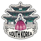 South Korea Sticker 4 Inch — Waterproof Vinyl Decal Travel Souvenir 8
