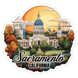 Sacramento California Sticker 4 Inch — Waterproof Vinyl Decal City Travel Souvenir 8