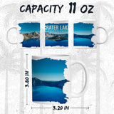 Crater Lake National Park Oregon Mug 11oz — White Ceramic Souvenir Mug 2