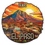 El Paso Texas Sticker 4 Inch — Waterproof Vinyl Decal City Travel Souvenir 1