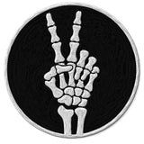 Skeleton Hand Peace Patch — 3