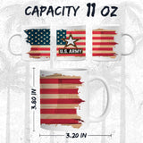 US Army Mug 11oz — White Ceramic Military Soldier Pride Coffee Mug 2