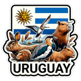 Uruguay Sticker 4 Inch — Waterproof Vinyl Decal Travel Souvenir 1