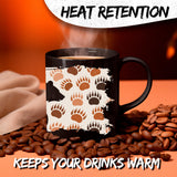 Papa Bear Mug 11oz — Black Ceramic Father Dad Coffee Mug 3