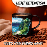Niagara Falls New York Coffee Mug 11oz — Black Ceramic NY Waterfall Landmark Mug 3