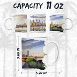 Philadelphia Pennsylvania Mug 11oz — White Ceramic City of Brotherly Love 2