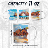 Cabo San Lucas Mexico Mug 11oz — White Ceramic Travel Mug 2