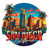 San Diego California Sticker 4 Inch — Waterproof Vinyl Decal City Travel Souvenir 1