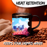 Atlanta Georgia Coffee Mug 11oz — Black Ceramic ATL Skyline Peach State Mug 3