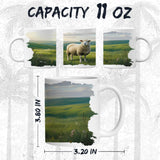 Sheep Coffee Mug 11oz — Ceramic Ewe Lamb Wool Farm Gift Mug 2