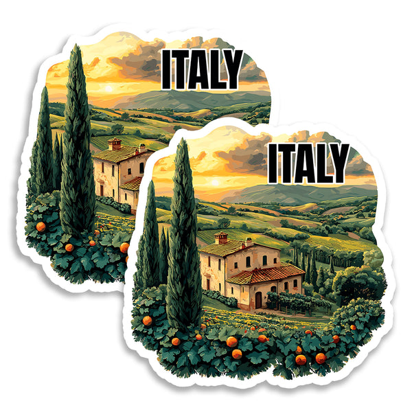 Italy Magnet 4 Inch 2-Pack Boot Country – Strong Vinyl Decorative Travel Magnets for Fridge Locker Kitchen Office – Cute Fun Aesthetic Cool Durable & Long-Lasting Souvenir ID44999