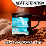 Cancun Mexico Coffee Mug 11oz — Black Ceramic Beach Caribbean Resort Mug 3
