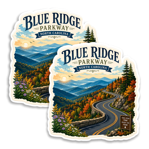 Blue Ridge Parkway North Carolina Magnet 2-Pack — 4