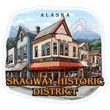 Skagway Historic District Alaska Sticker 4 Inch — Waterproof Vinyl Decal City Travel Souvenir 1
