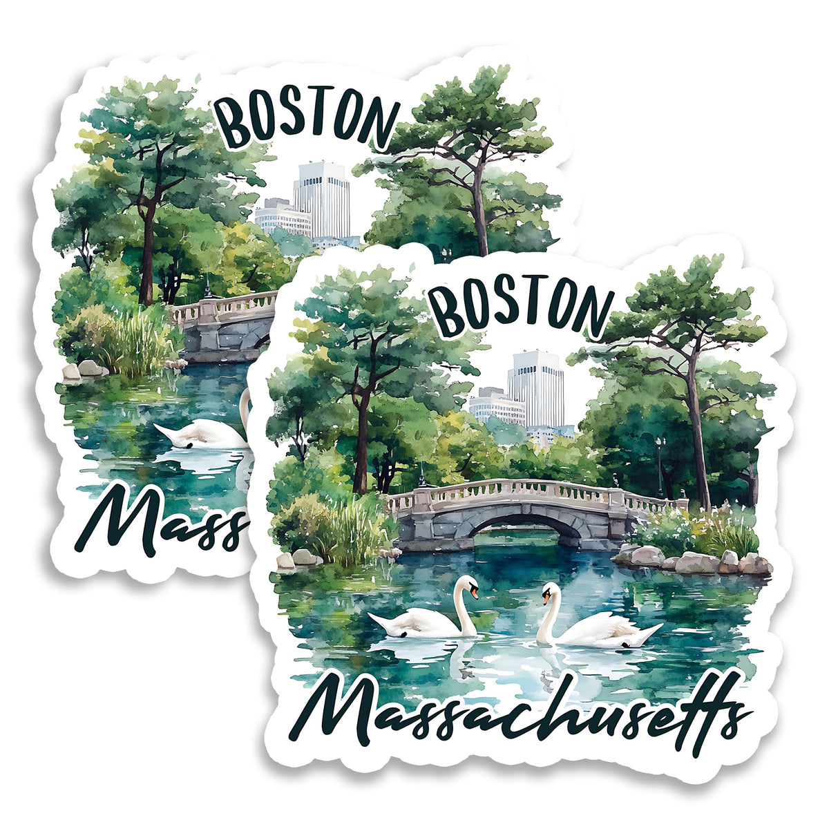 Boston Massachusetts Magnet 2-Pack — 4