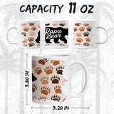 Papa Bear Coffee Mug 11oz — Ceramic Father Dad Gift Mug 2