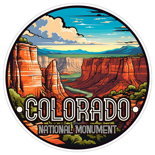 Colorado National Monument Colorado Sticker 4 Inch Heritage Historic Landmark - Waterproof Vinyl Decal for Laptop Water Bottle Car Tumbler - Durable Aesthetic Long-Lasting Stickers for Adults ID44990
