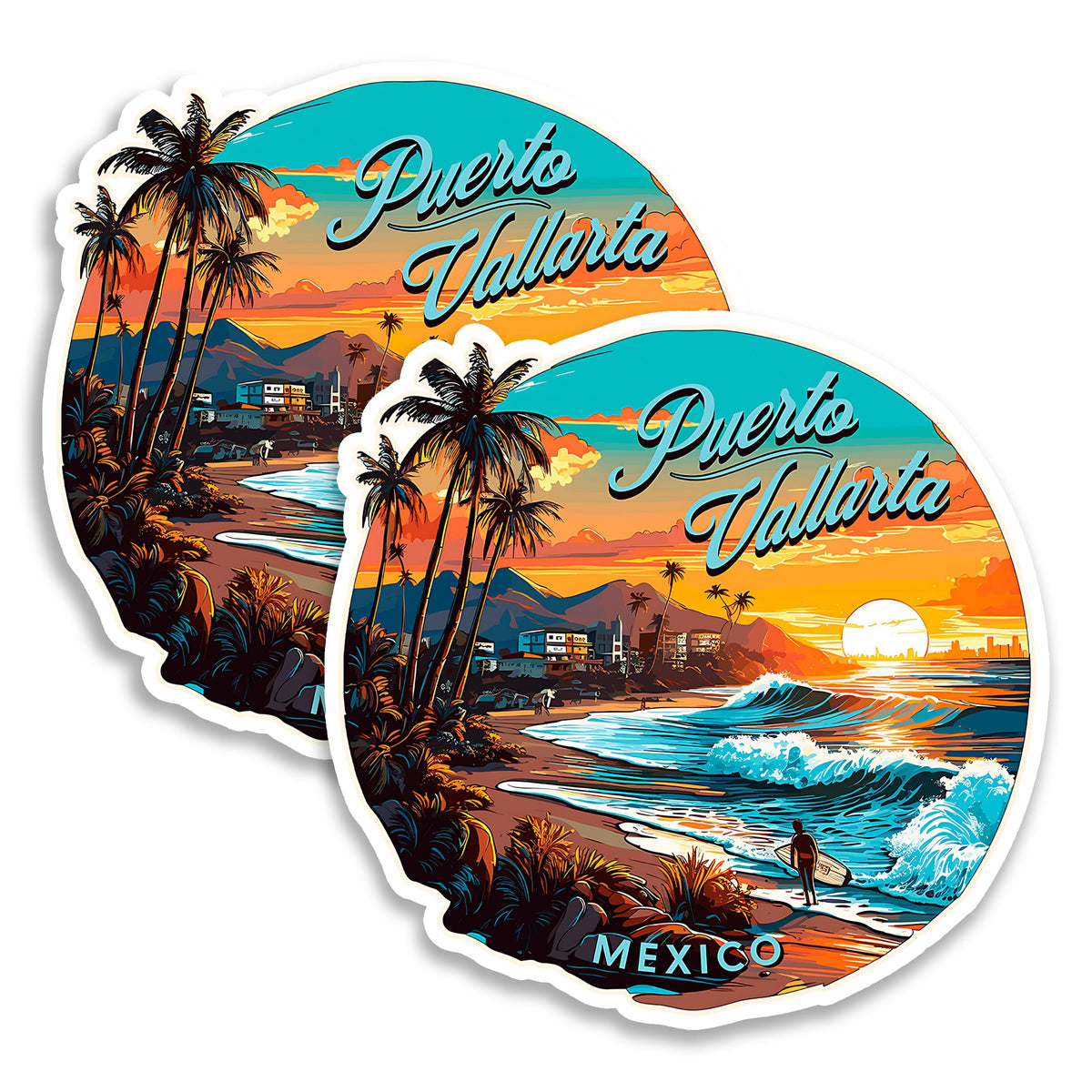 Puerto Vallarta Mexico Magnet 2-Pack — 4