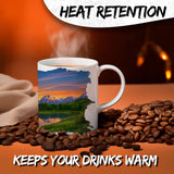 Wyoming State Coffee Mug 11oz — White Ceramic Cowboy State Souvenir Mug 3