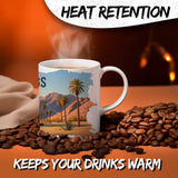 Palm Springs California Mug 11oz — White Ceramic Desert Playground Coffee Mug 3