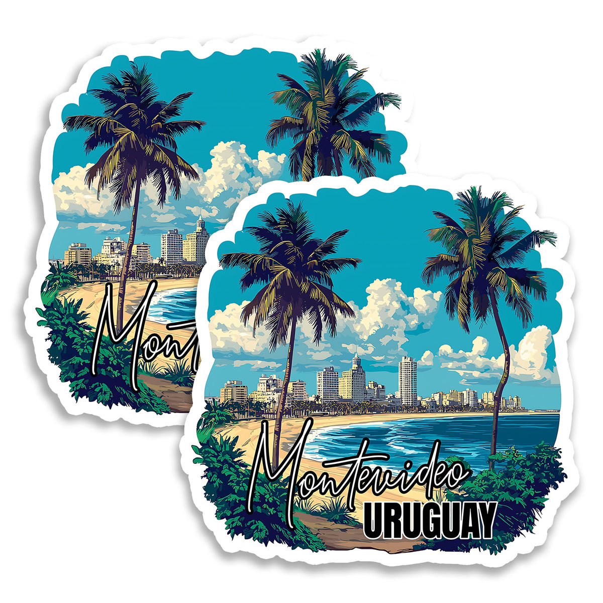Montevideo Uruguay Magnet 2-Pack — 4