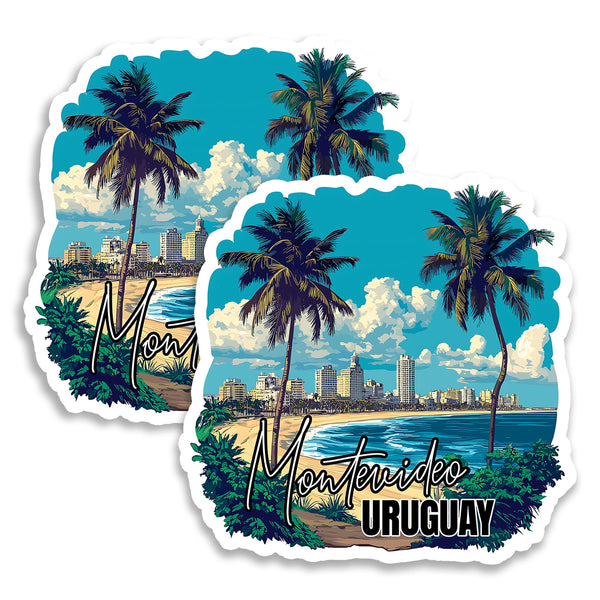 Montevideo Uruguay Magnet 2-Pack — 4