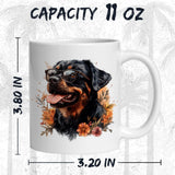 Rottweiler Coffee Mug 11oz — Ceramic Rottie Guardian Dog Gift Mug 2