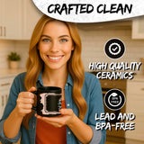 Nobody Cares Work Harder Mug 11oz — Black Ceramic Gym Coffee Mug 5