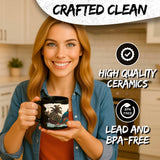 Costa Rica Coffee Mug 11oz — Black Ceramic Pura Vida Tropical Paradise Mug 5