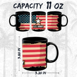 US Army Mug 11oz — Black Ceramic Military Soldier Pride Coffee Mug 2