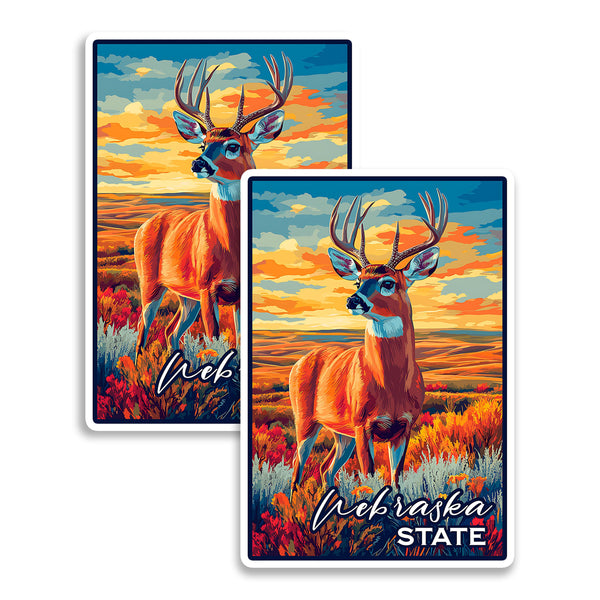 Nebraska State Magnet 2-Pack — 4