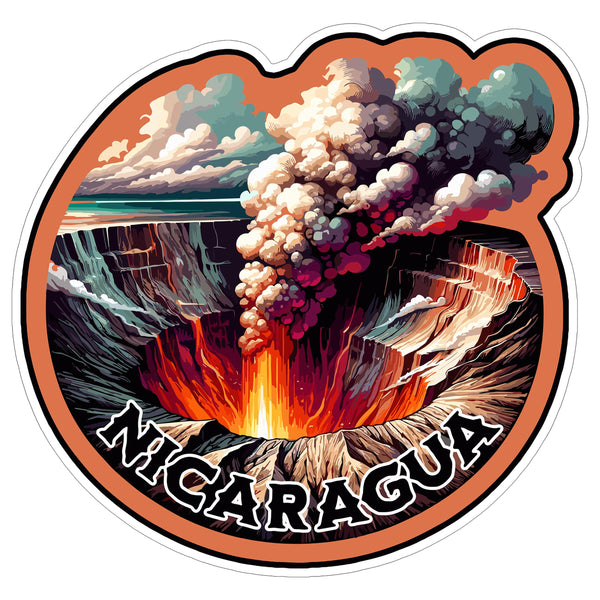 Nicaragua Sticker 4 Inch — Waterproof Vinyl Decal Travel Souvenir