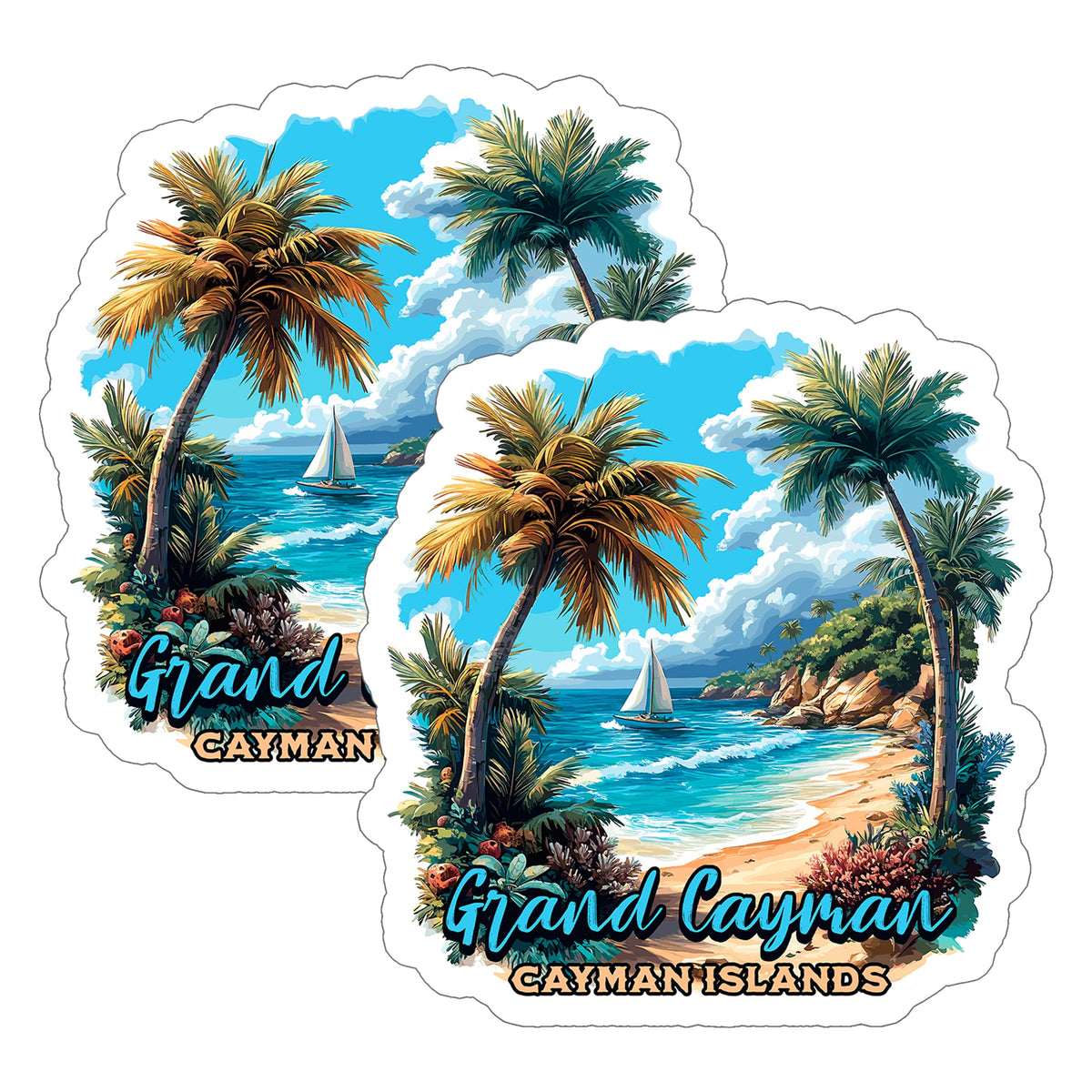 Grand Cayman Cayman Islands Sticker 2-Pack — 4