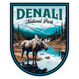 Denali National Park Alaska Sticker 4 Inch — Waterproof Vinyl Decal Nature 8