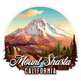 Mount Shasta California Sticker 4 Inch — Waterproof Vinyl Decal City Travel Souvenir 1