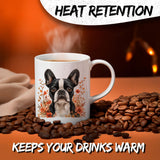 Boston Terrier Coffee Mug 11oz — White Ceramic American Gentleman Pup Mug 3